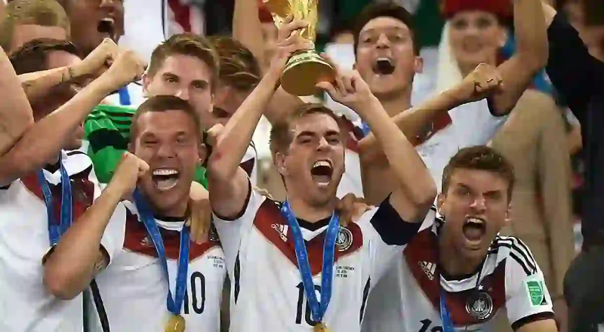 Germany celebrate winning the 2014 FIFA World Cup