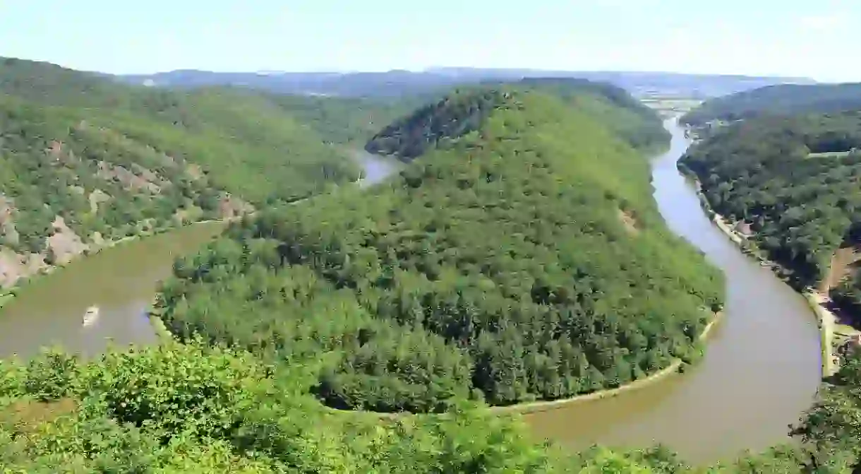 The Saar riverbend