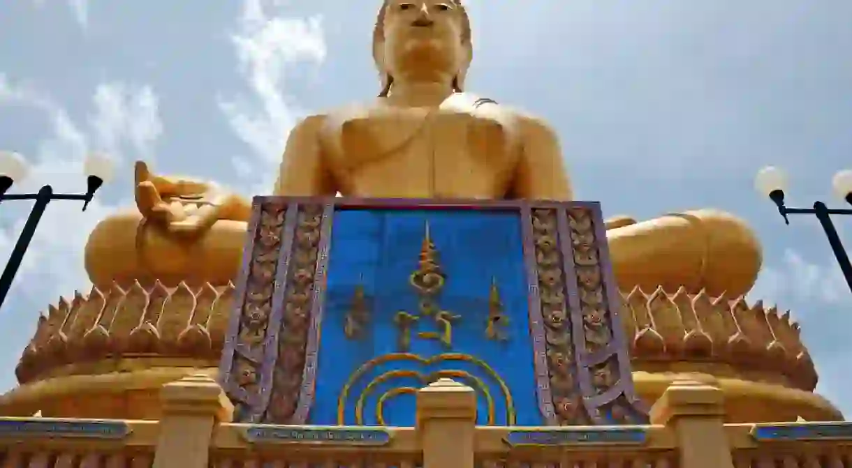 Large Buddha statue in Singburi