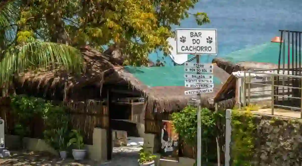 The Bar do Cachorro - Dog Bar - in Fernando de Noronha, Brazil