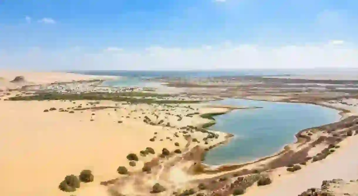 Lake Moeris in Fayoum, Egypt