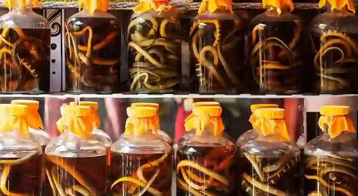 Snake wine