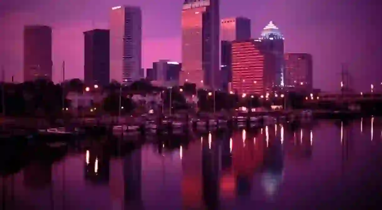 Tampa Skyline at Sunset