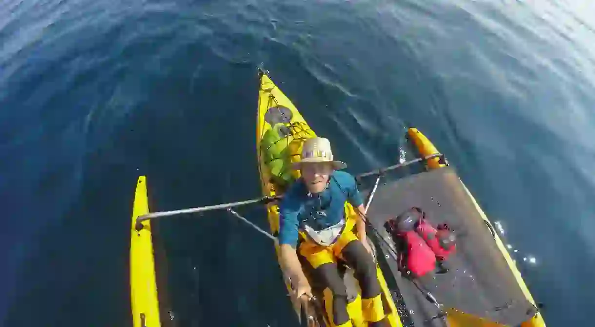 Trimaran on Lake Superior