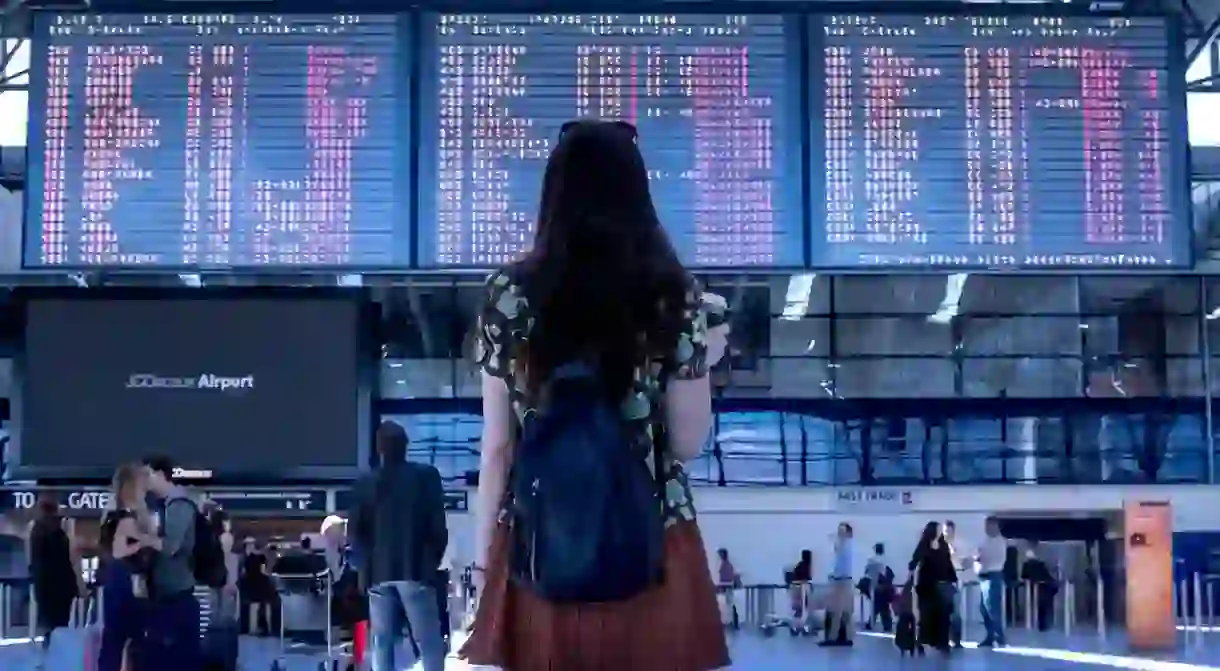 Woman at airport