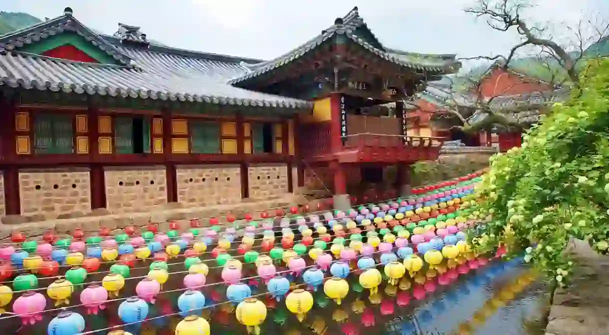 Coloured lanterns at Songgwangsa temple