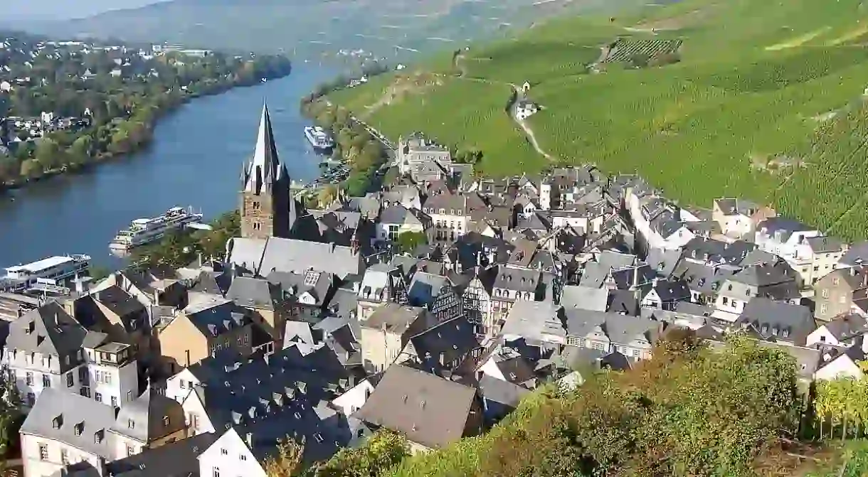 Bernkastel-Kues aerial view