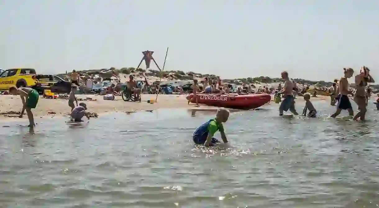 Take a dive at the North Sea at Blokhus beach