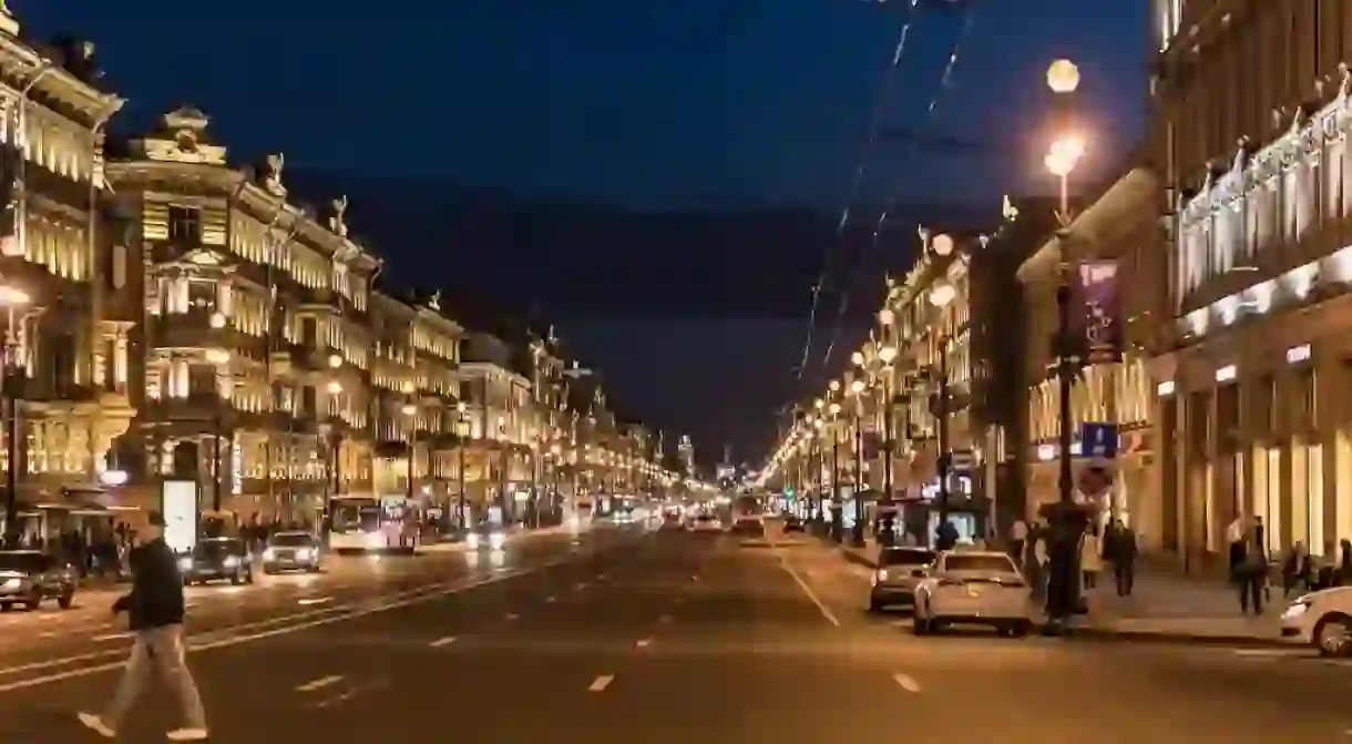 Nevsky Prospekt at night