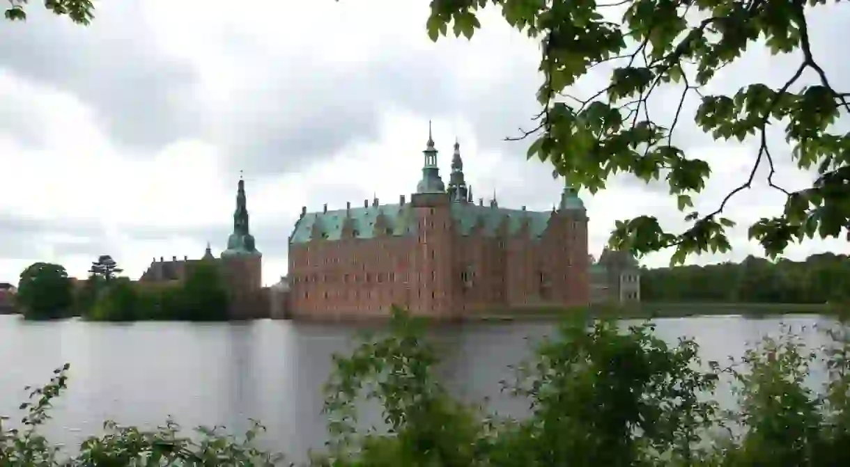 Frederiksborg Castle is located in Hillerød north of Copenhagen