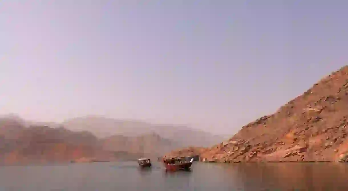 Omans Musandam Peninsula is known for its stunning mountainous landscape