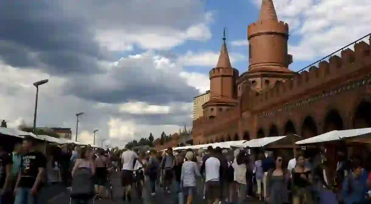 Berlin Open Air Art Gallery at Oberbaumbrücke