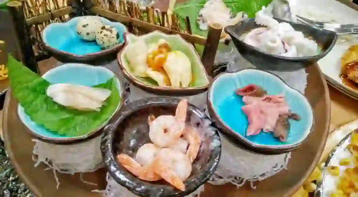 Sashimi is just one of many mouthwatering delicacies on Jeju Island, South Korea