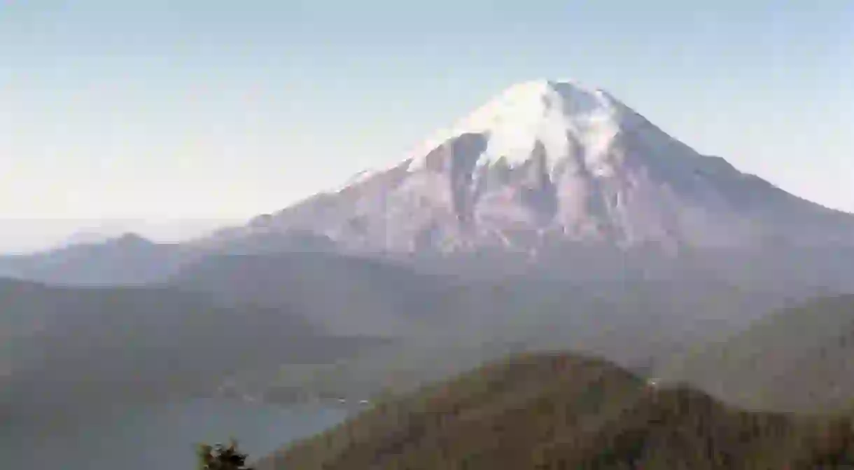 Mount St. Helens before the eruption