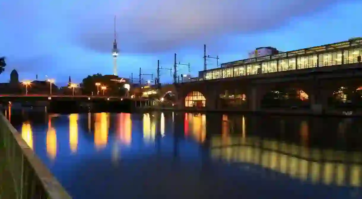 Berlin by the Spree at night