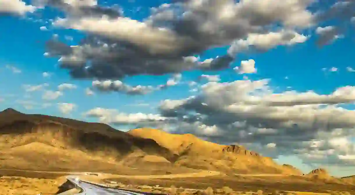 Clouds and blue skies over Chihuahua