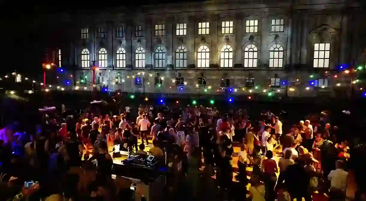 Open-air celebrations near Museum Island