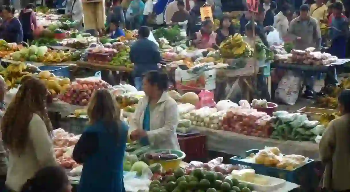 Colombian food market