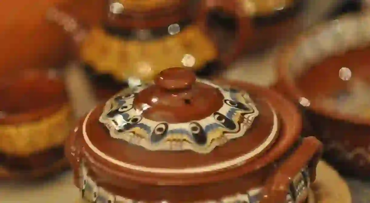 Gyuveche, a special Bulgarian pot for cooking