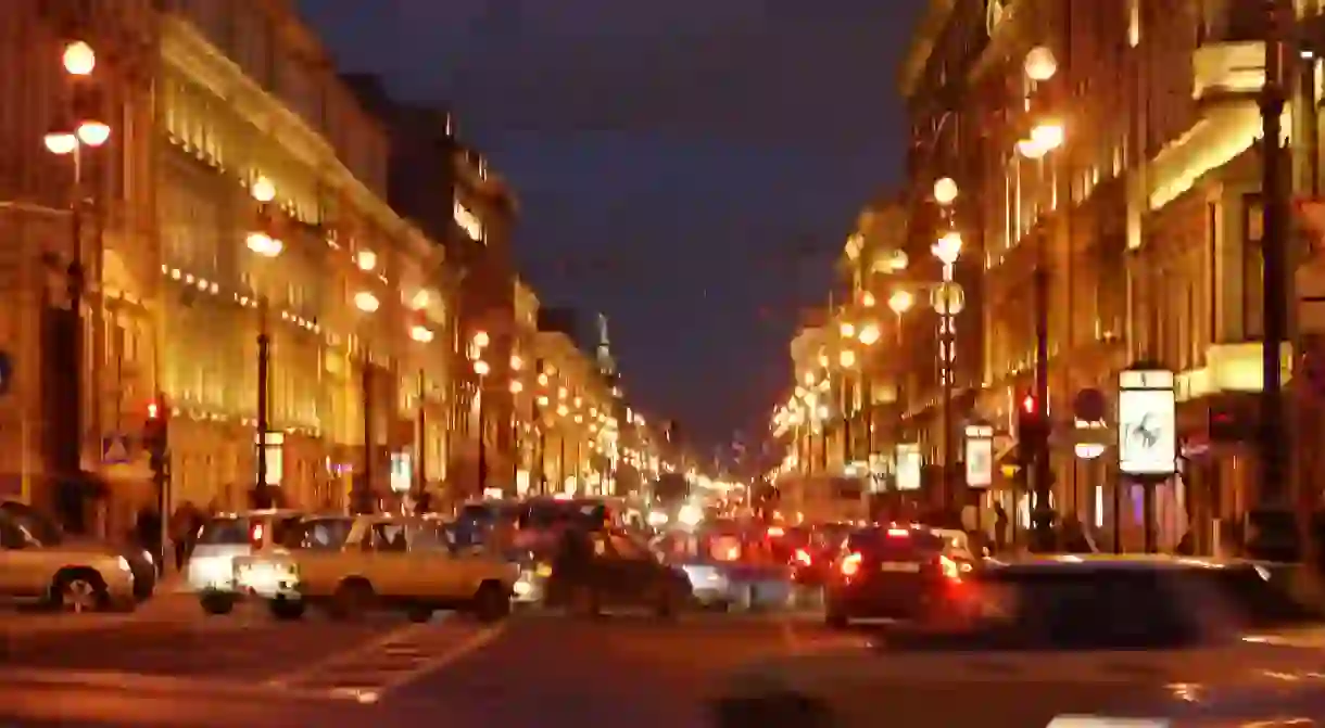 Traffic in St Petersburg