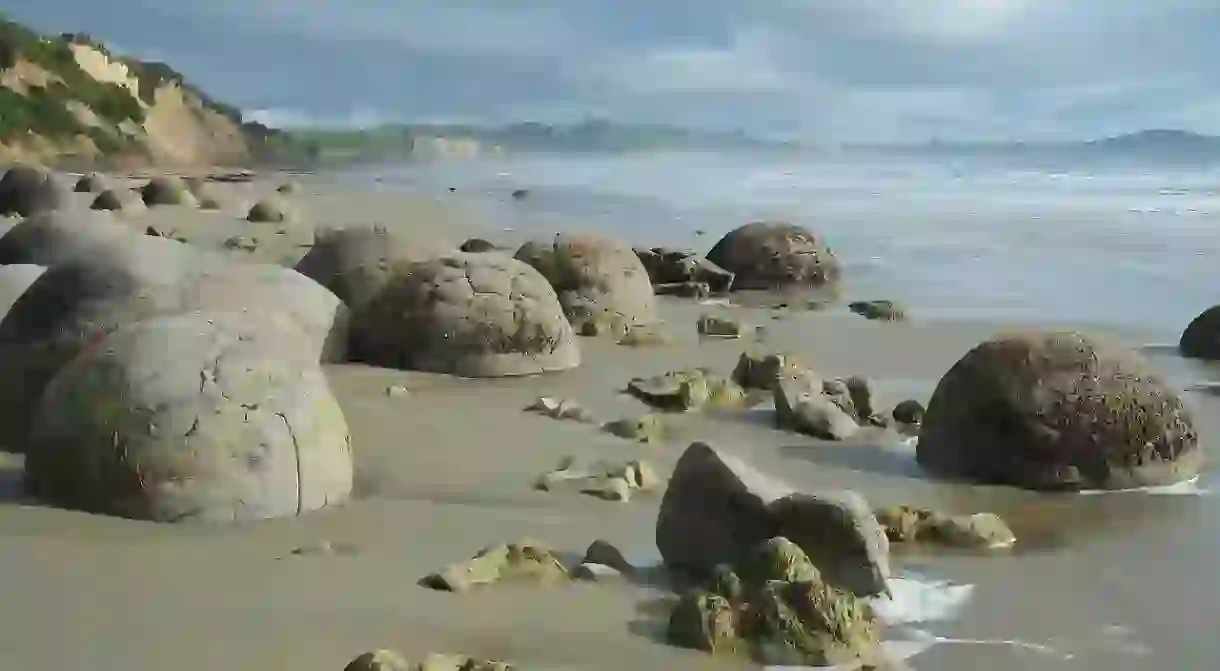 Moeraki Boulders, Koekohe Beach, Otago, New Zealand