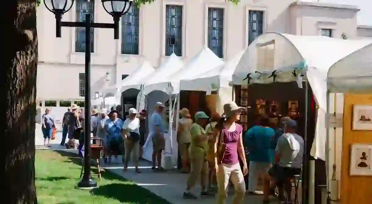 North Ingalls Mall during the Ann Arbor Art Fair