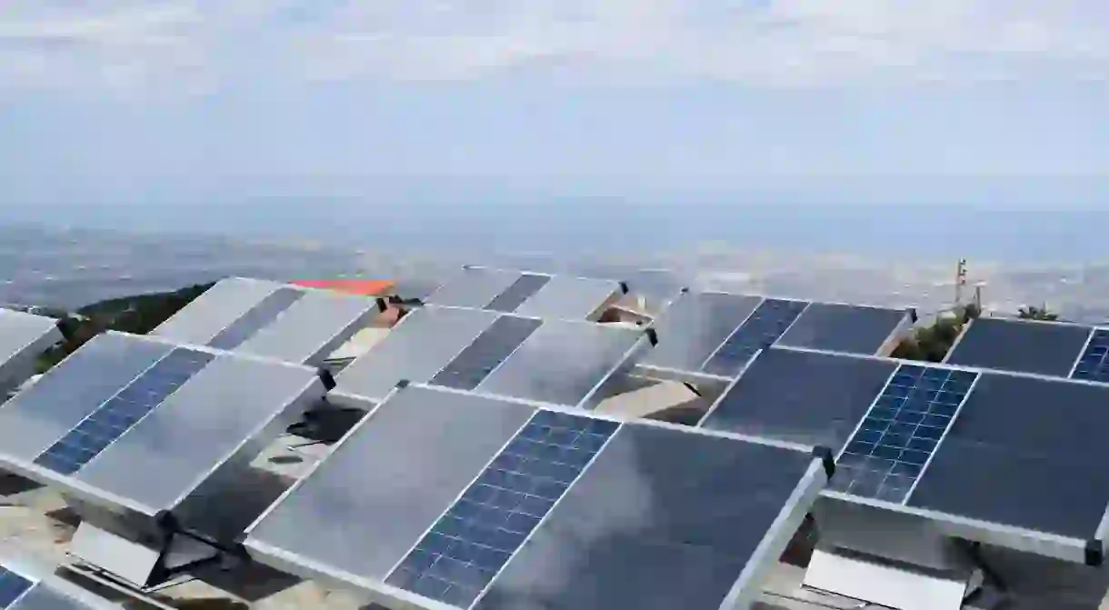 The hydropanels in action in Australia.