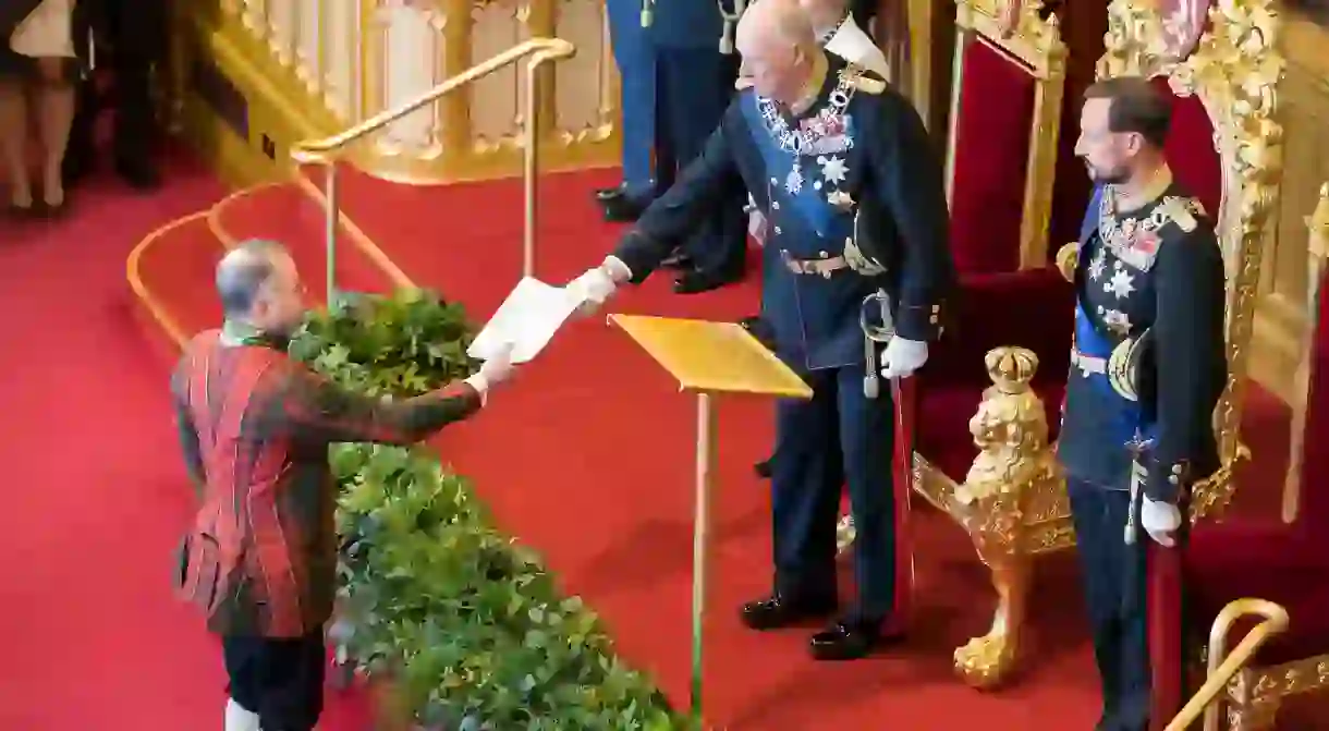 HRM The King of Norway at the Norwegian Parliament