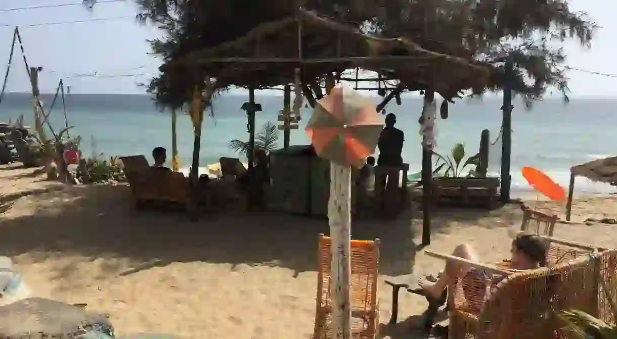 Dakar has many options for enjoying a relaxing drink in the sun, including Chez Max at the Plage des Mamelles