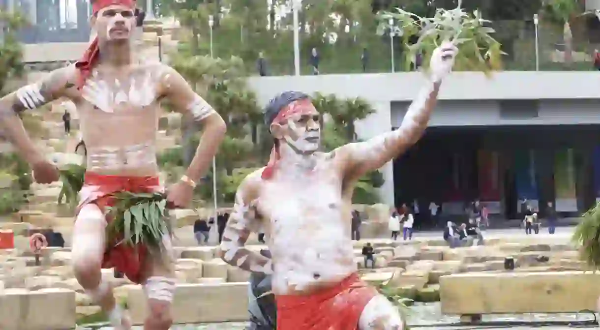 Indigenous ceremony in Barangaroo, Sydney