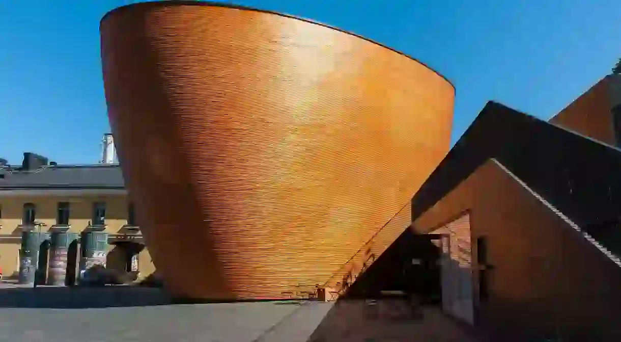 The chapel and lobby buildings of Kamppi Chapel of Silence