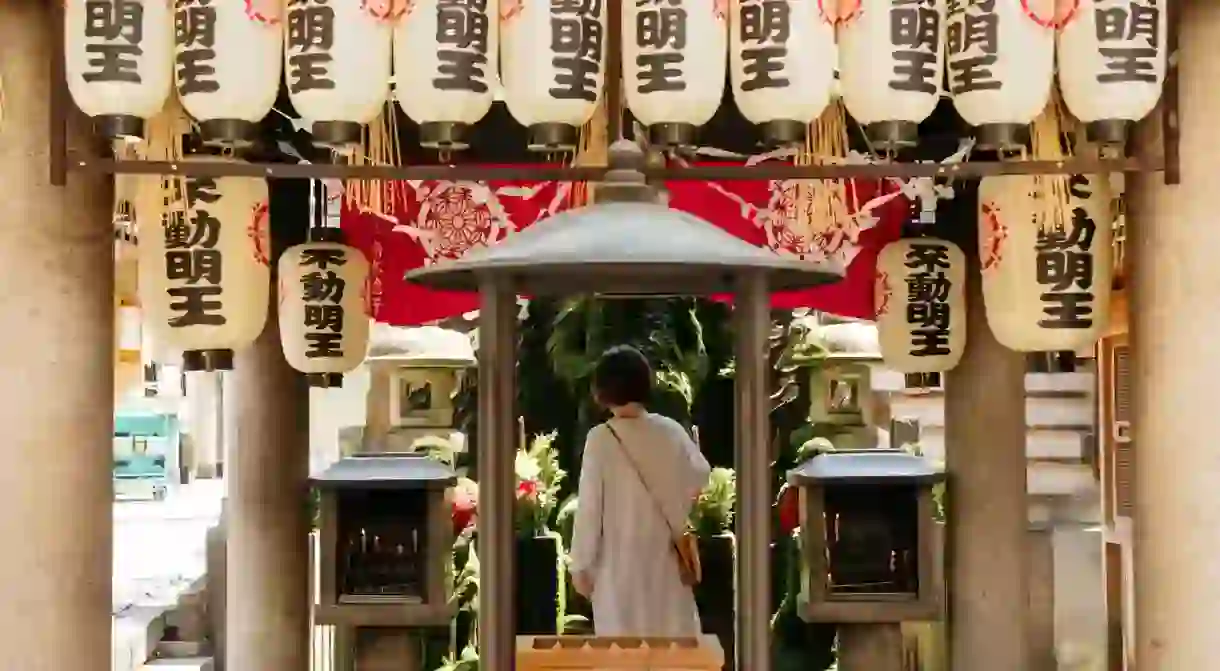 Hozenji Buddhist temple