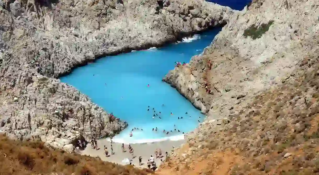 Seitan Limania Beach in Crete