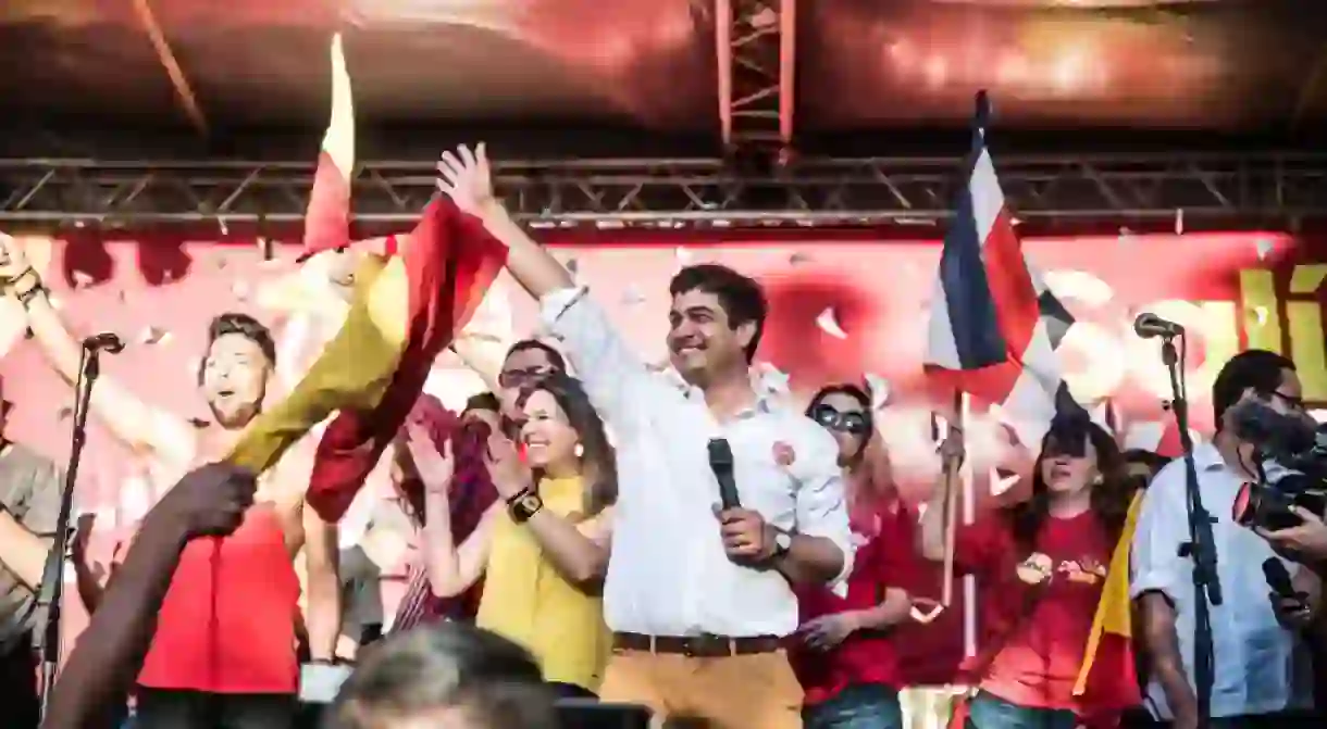 Carlos Alvarado, candidate of the PAC