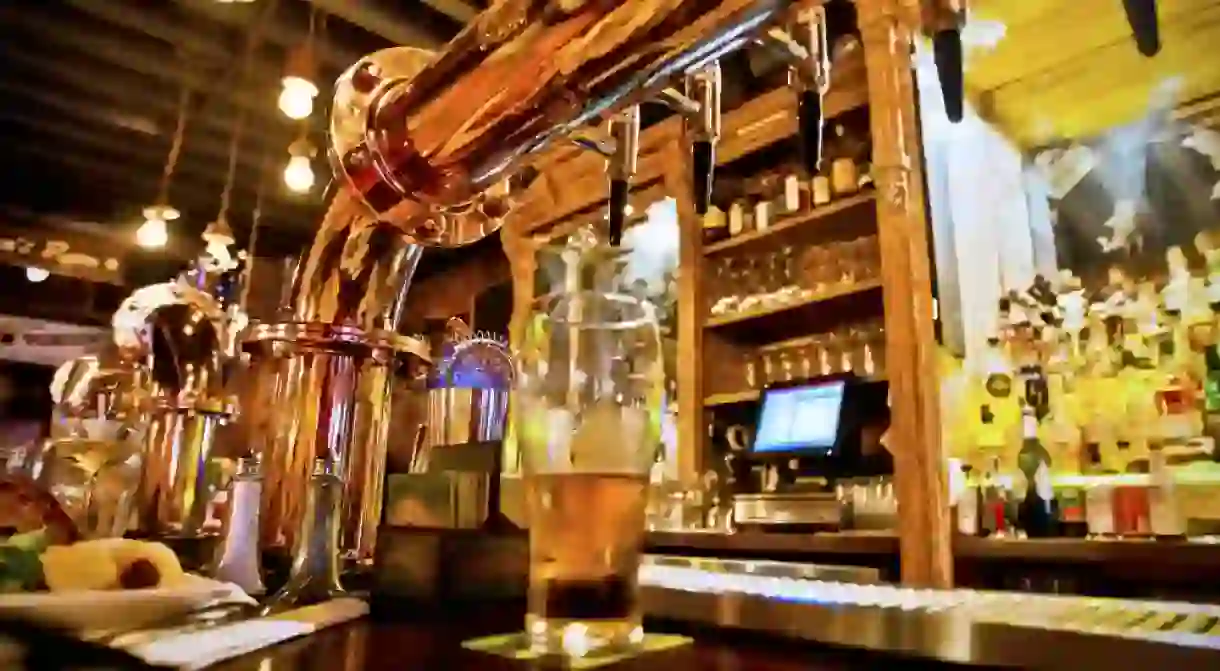 Beer on tap