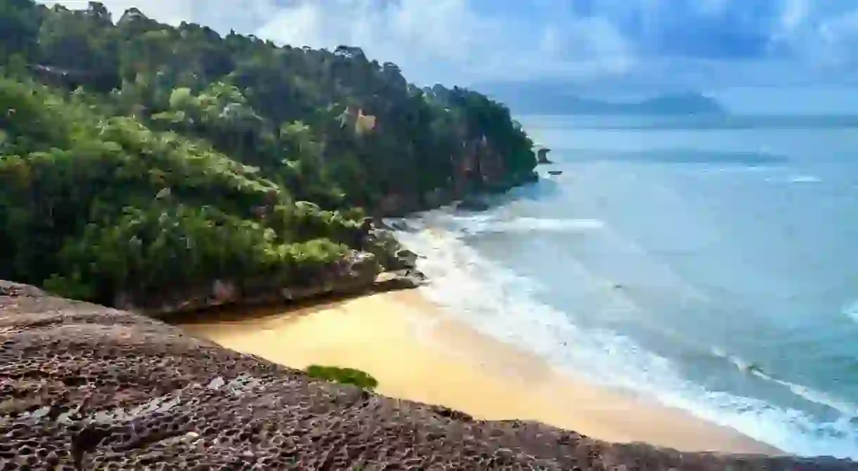 Beach view in Bako National Park