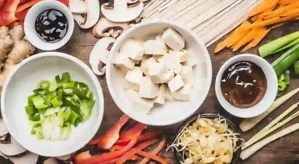 Asian vegetarian cooking ingredients