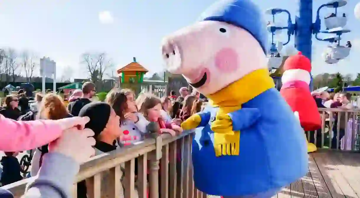 Peppa Pig, as seen here at Pegga Pig World in the U.K., is on Chinas censorship list