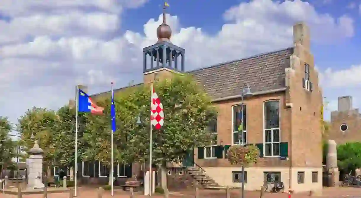 Town hall in Baarle-Nassau, Netherlands