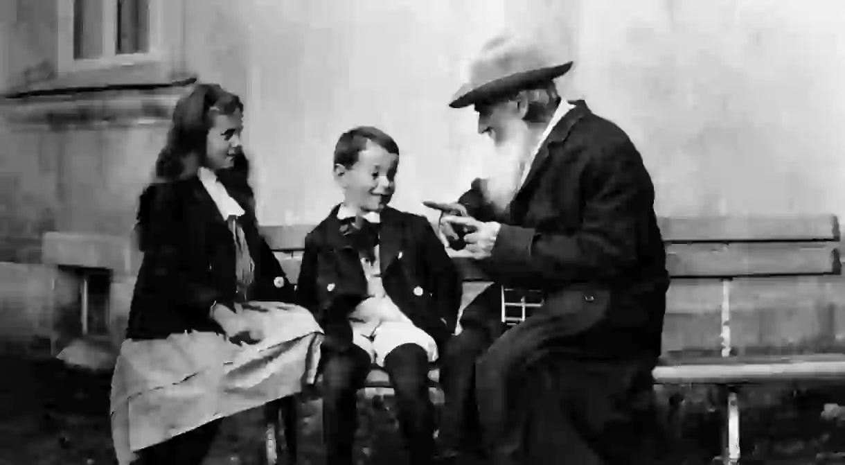 Tolstoy with children