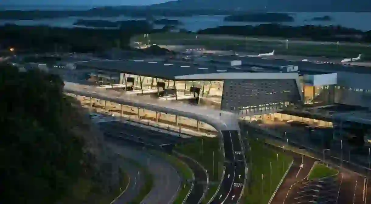 View of Bergens new airport