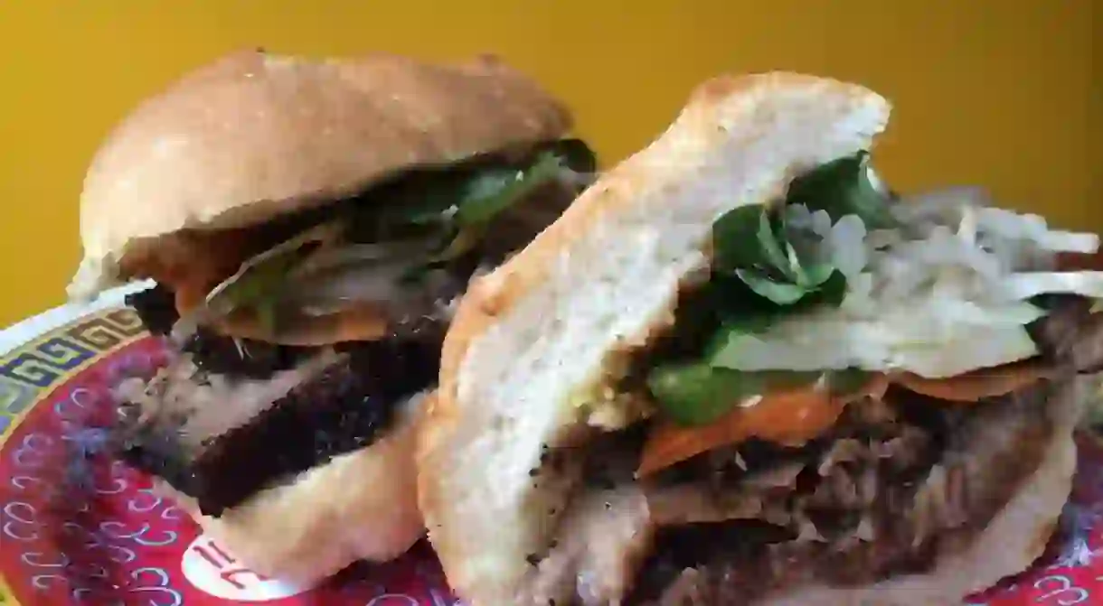 A banh mi at Lucys Vietnamese Kitchen