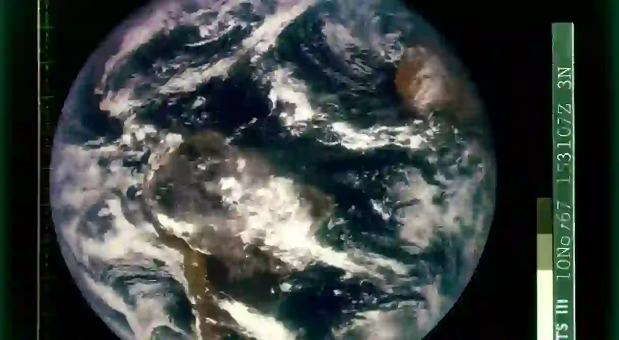 This photo of Earth from space was on the first cover of the Whole Earth Catalog