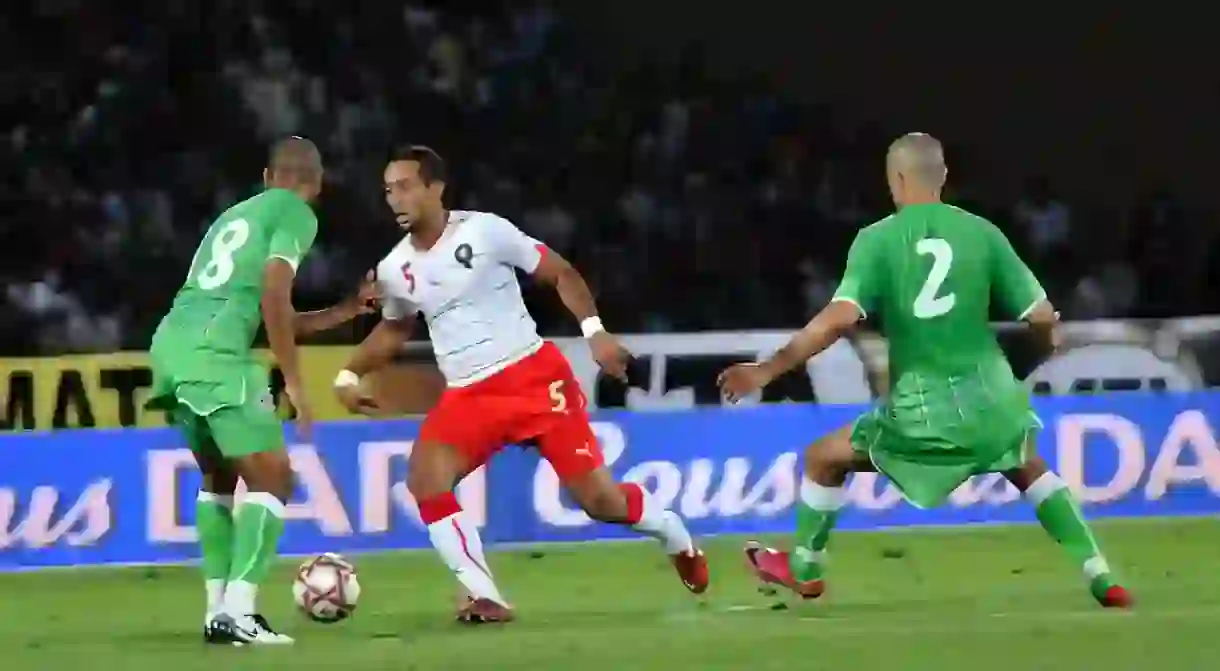 Mehdi Benatia (in white) in a match against Algeria