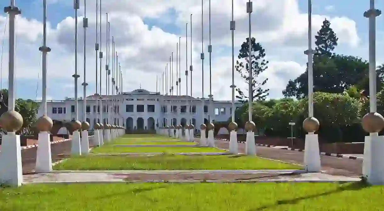 Cameroons former presidential palace displays art from all over the country