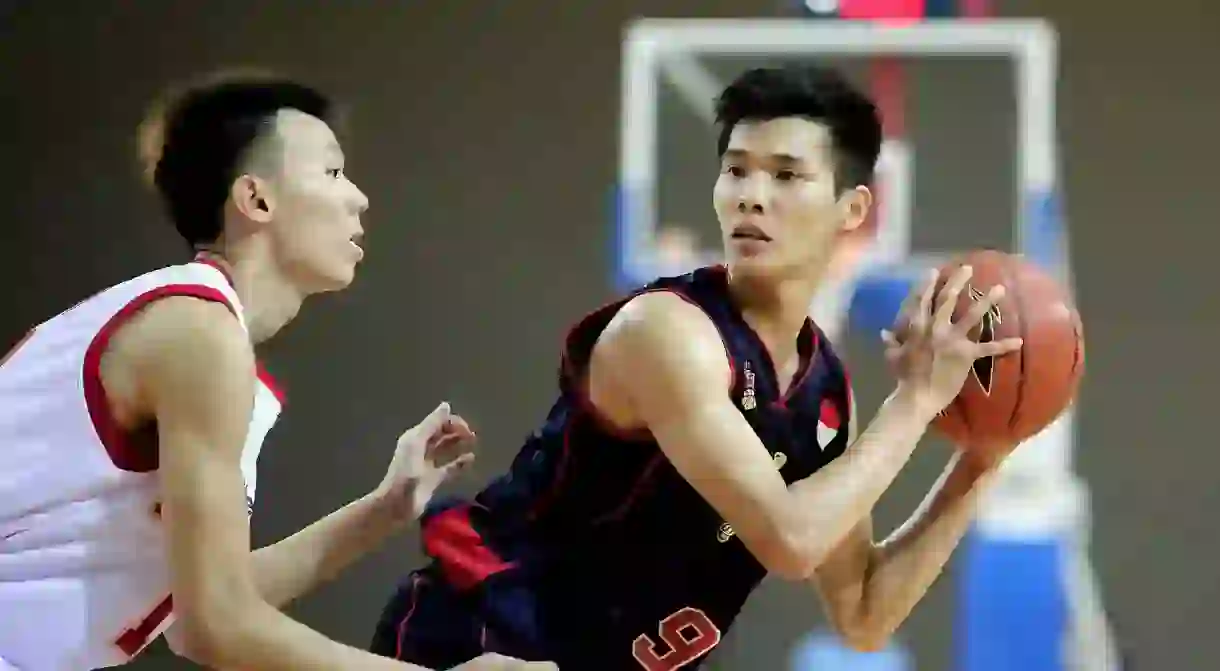 Players competing in the Asean Basketball League (ABL)