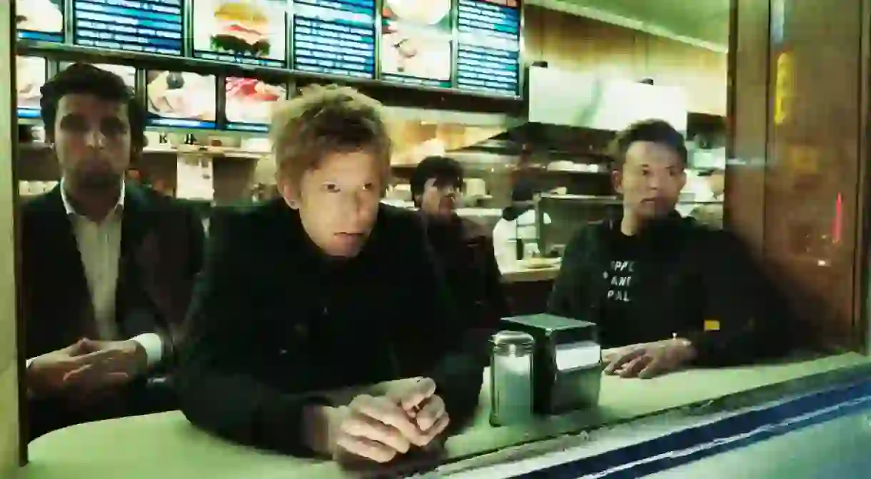 Britt Daniels (second left) has fronted Spoon for over 20 years