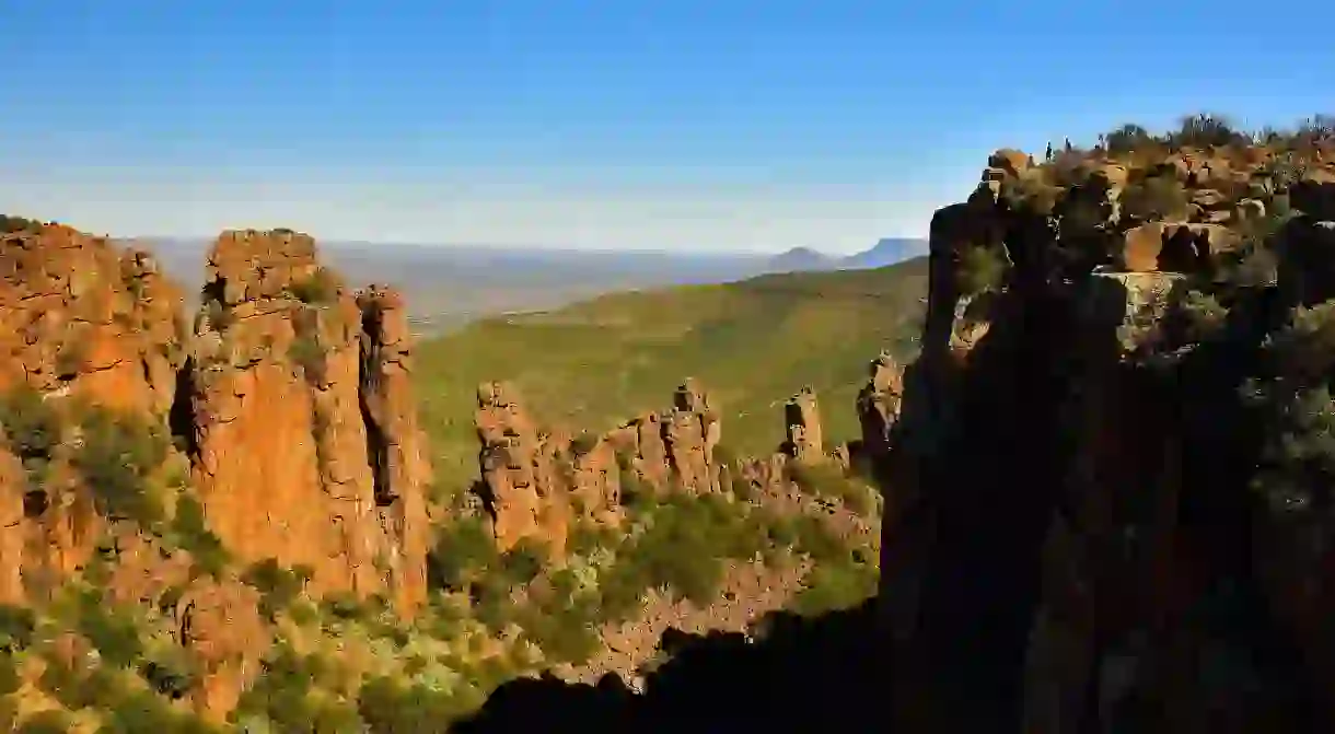 Dolomite pillars in the Valley of Desolation