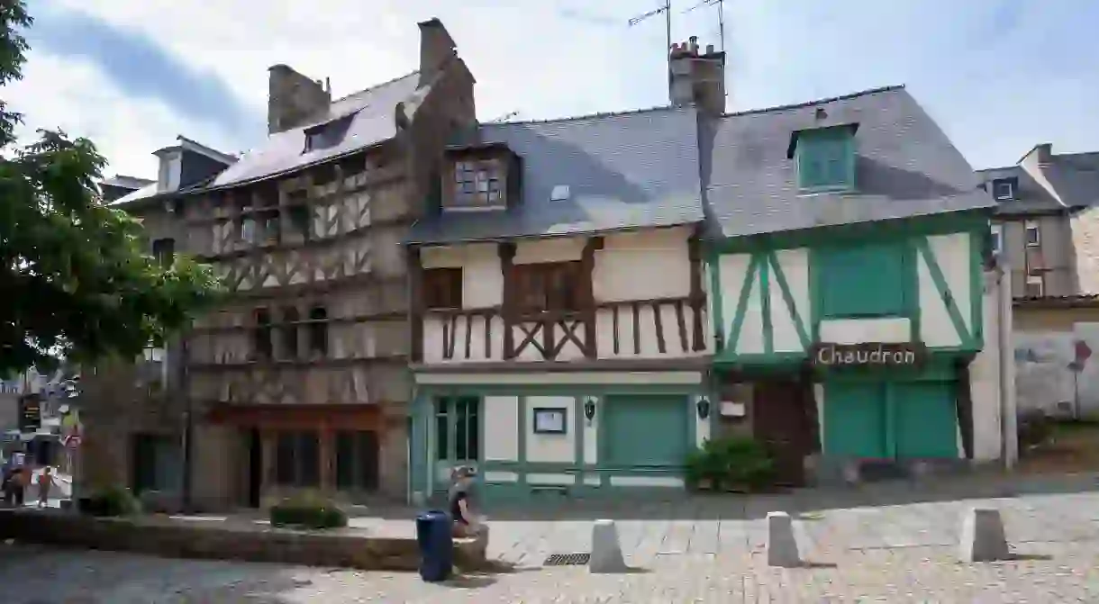 The pretty facades of Saint Brieuc