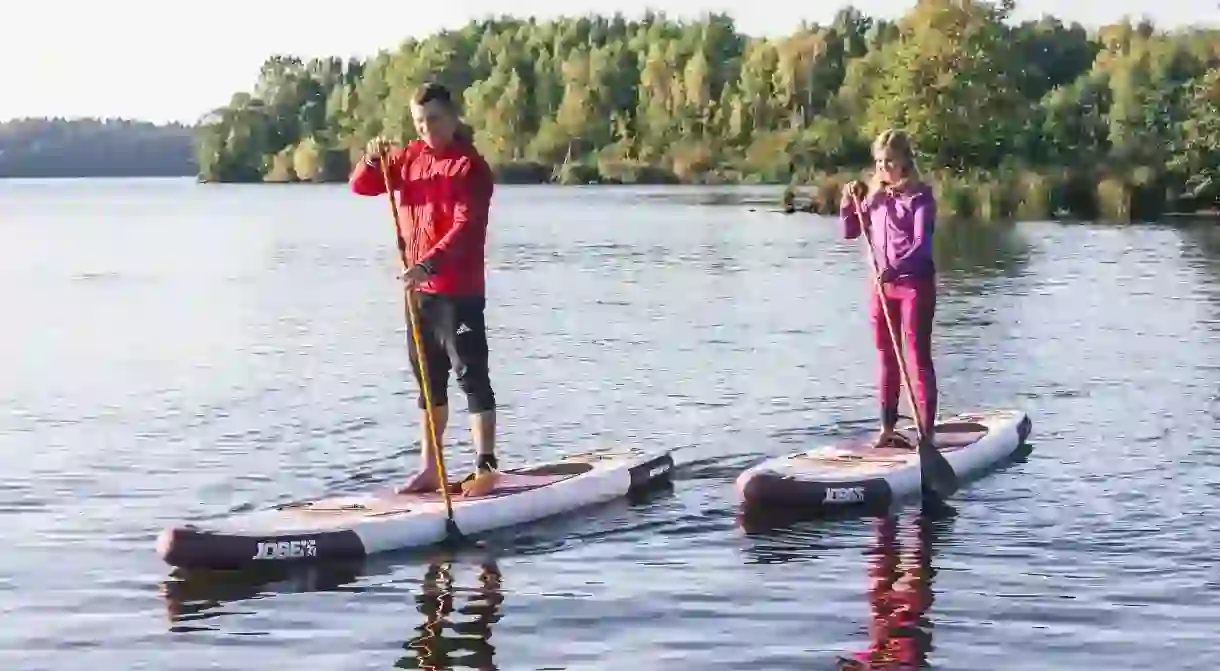 Paddle boarding in Finland, an undiscovered destination for water sports